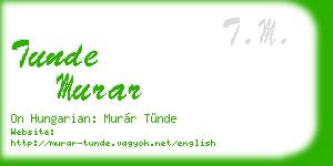 tunde murar business card